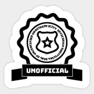 Unofficial Shirt Sticker